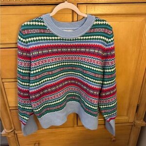 Free Assembly Colorful Striped Women's Sweater